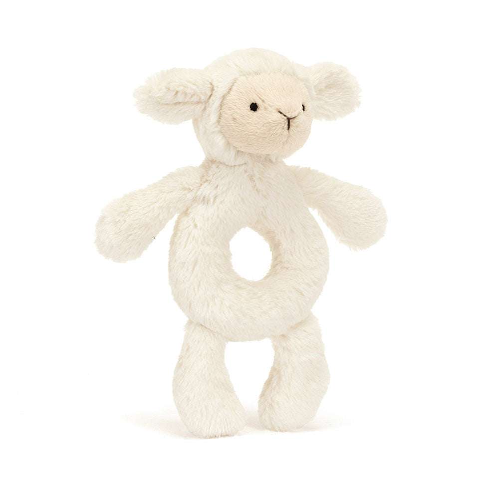 Bashful Lamb Ring Rattle - US 7652
