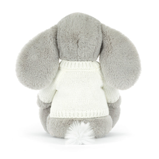 Bashful Luxe Elephant Thuddeus With Personalized Cream Jumper - US 0887