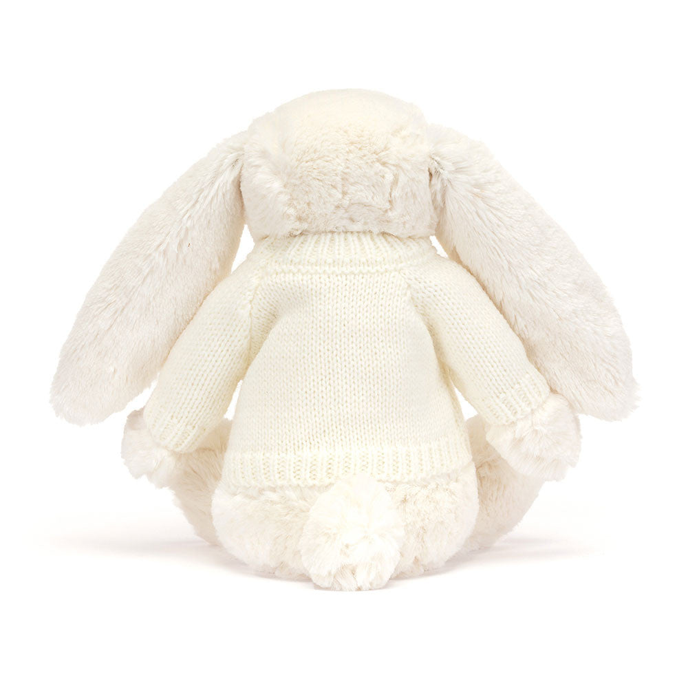 Bashful Twinkle Bunny With Personalized Cream Jumper - US 1454