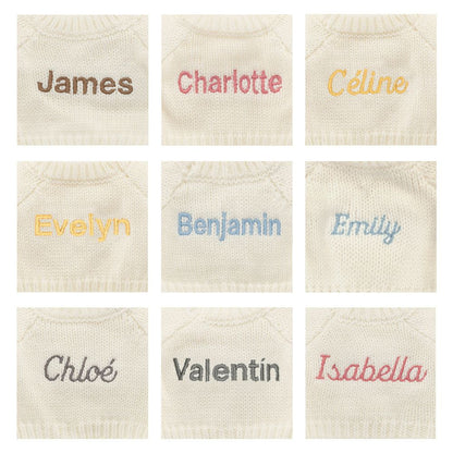 Blossom Blush Bunny 'Cherry' With Personalized Cream Jumper - US 9113