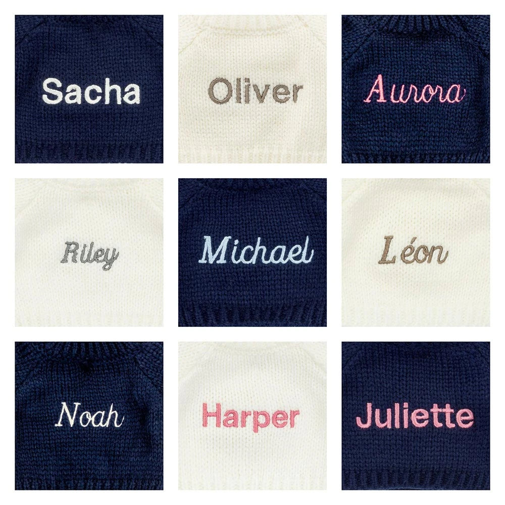 Hopscone Luxe Bunny With Personalized Navy Jumper - US 7795