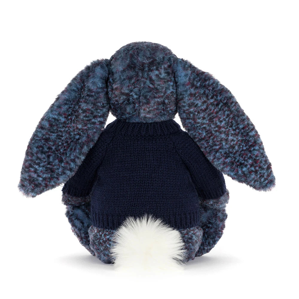 Hopscone Luxe Bunny With Personalized Navy Jumper - US 7795