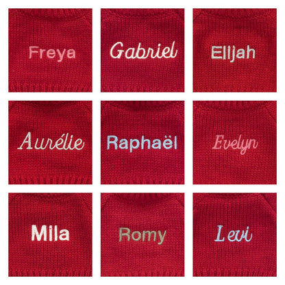 Bashful Fox Cub With Personalized Red Jumper - US 8873
