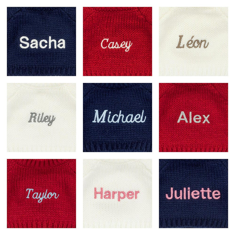 Hopscone Luxe Bunny With Personalized Red Jumper - US 1323