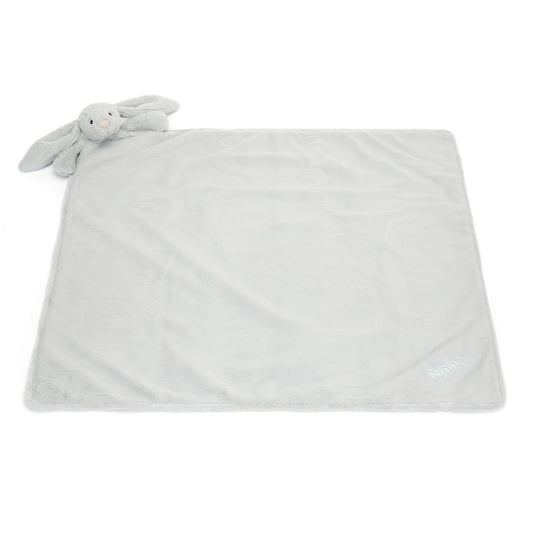 Personalized Bashful Silver Bunny Blankie - US 1865